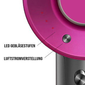 "Luxuriöser ionischer Haartrockner mit Heiß- und Kaltluftfunktion für schonendes, glänzendes und professionelles Styling."